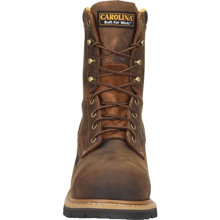 Carolina Boots Carolina Men's Poplar Brown Round Toe Logger Boots CA9053