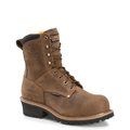 Carolina Boots Carolina Men's Poplar Brown Waterproof Composite Toe Logger Boots CA9852