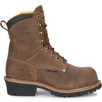 Carolina Boots Carolina Men's Poplar Brown Waterproof Composite Toe Logger Boots CA9852