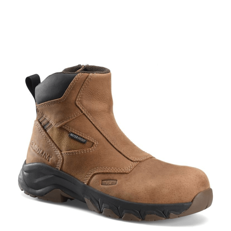 Carolina Men s Subframe Brown Side Zipper Waterproof Composite Toe Work Boots CA5550