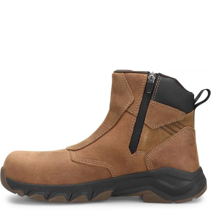 Carolina Men's Subframe Brown Side Zipper Waterproof Composite Toe