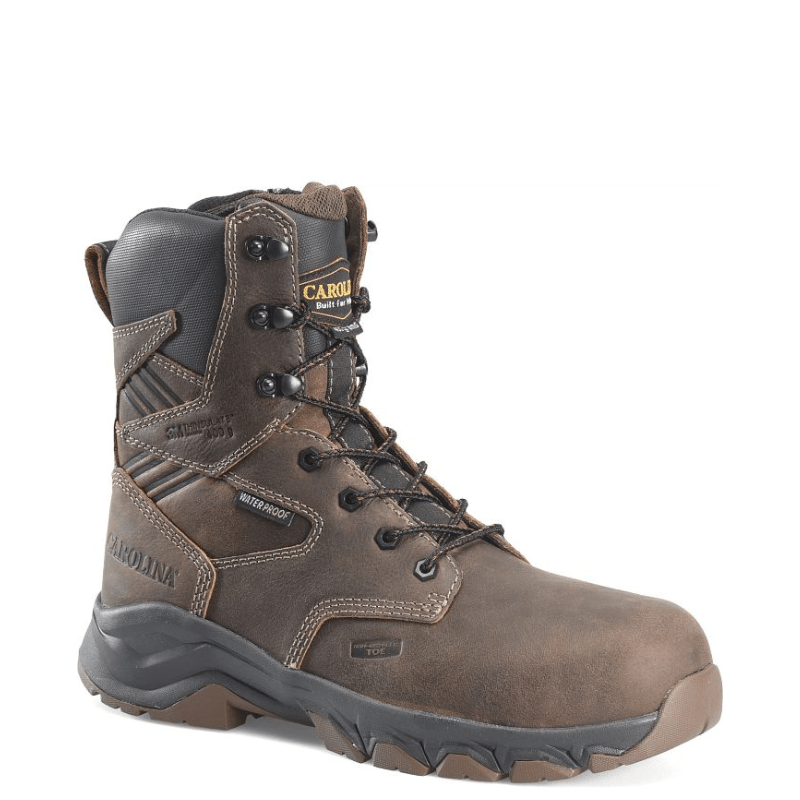 Carolina Boots Carolina Men's Subframe Dark Brown Side Zipper Insulated Waterproof Composite Toe Work Boots CA5555