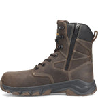 Carolina Boots Carolina Men's Subframe Dark Brown Side Zipper Insulated Waterproof Composite Toe Work Boots CA5555