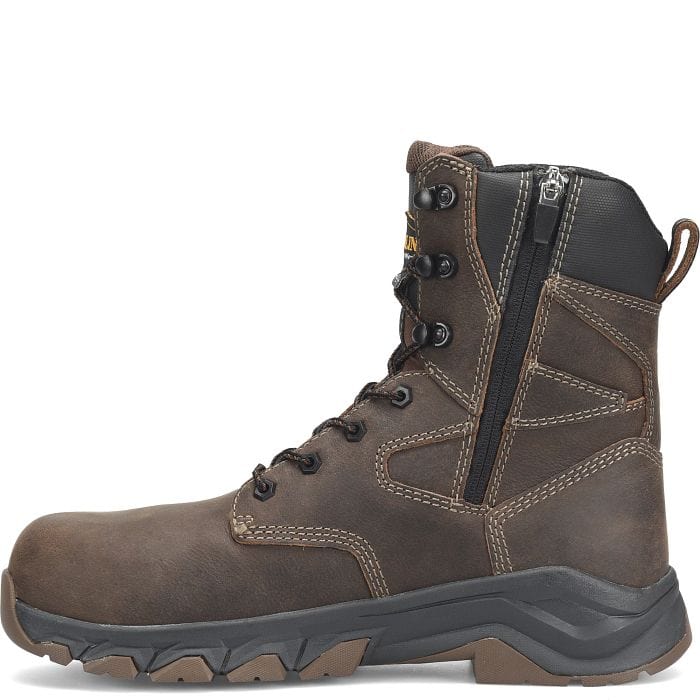 Carolina Boots Carolina Men's Subframe Dark Brown Side Zipper Insulated Waterproof Composite Toe Work Boots CA5555