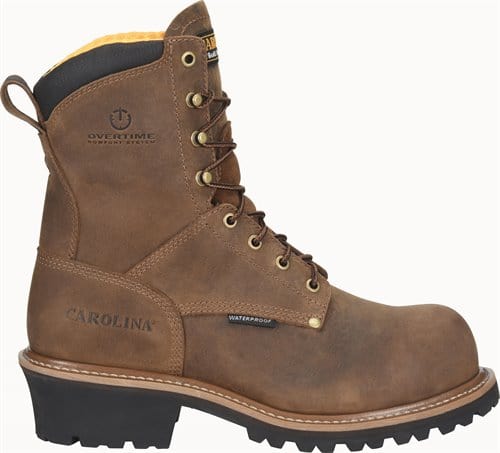 CAROLINA Boots Carolina MENS 8" Poplar Waterproof Logger Work Boots CA9052