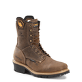 Carolina Boots Caroline Men's Coppice Brown Waterproof Composite Toe Logger Boots CA9855