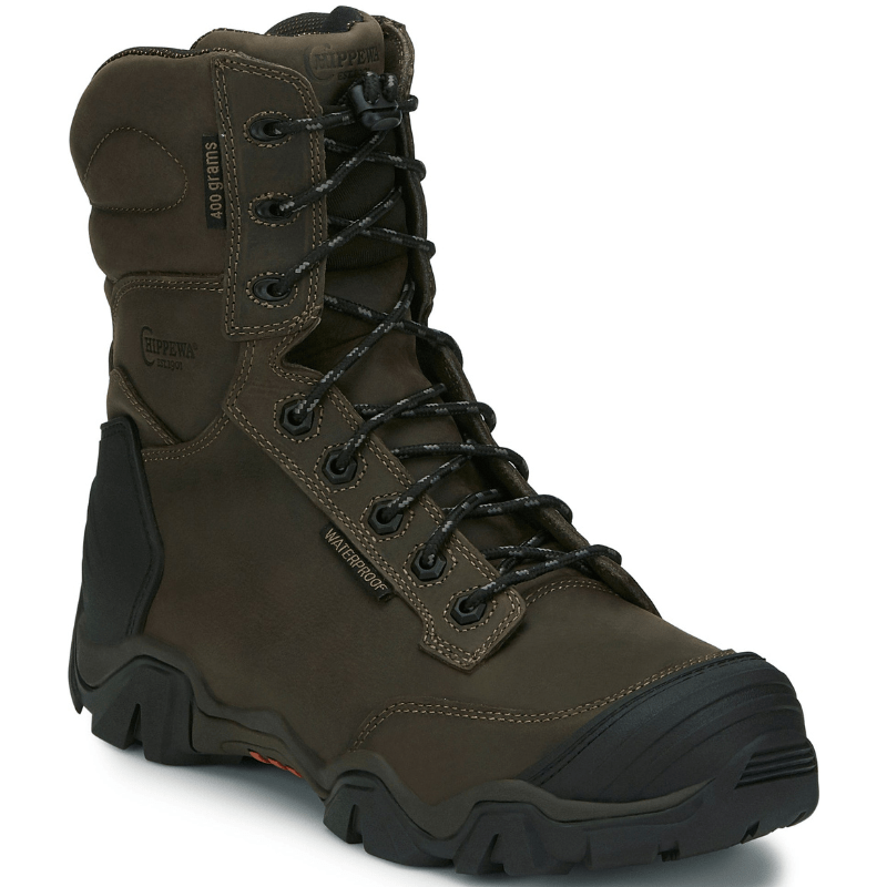 Chippewa Boots Chippewa Men's Cross Terrain Waterproof Insulated Nano Composite Toe Hiker Work Boots AE5014