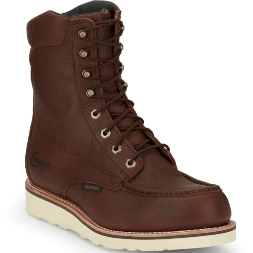 Chippewa Men's Edge Walker Waterproof Moc Toe Lace-Up Work Boots