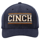 CINCH Hats Cinch Men's Navy Denim FlexFit Ball Cap MCC0627786