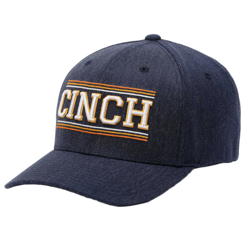 Cinch Men\'s MCC0627786 - Cap Russell\'s Denim Wear, FlexFit Western Navy Ball