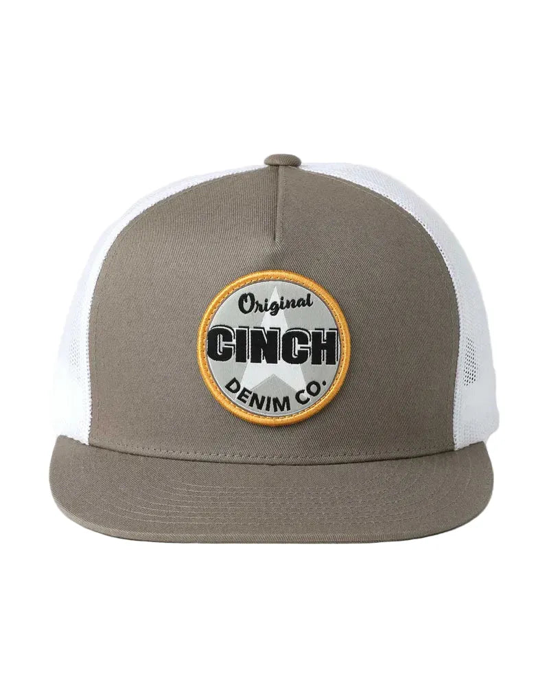 CINCH Hats Cinch Tan Flexfit High Profile Trucker Cap MCC0600613