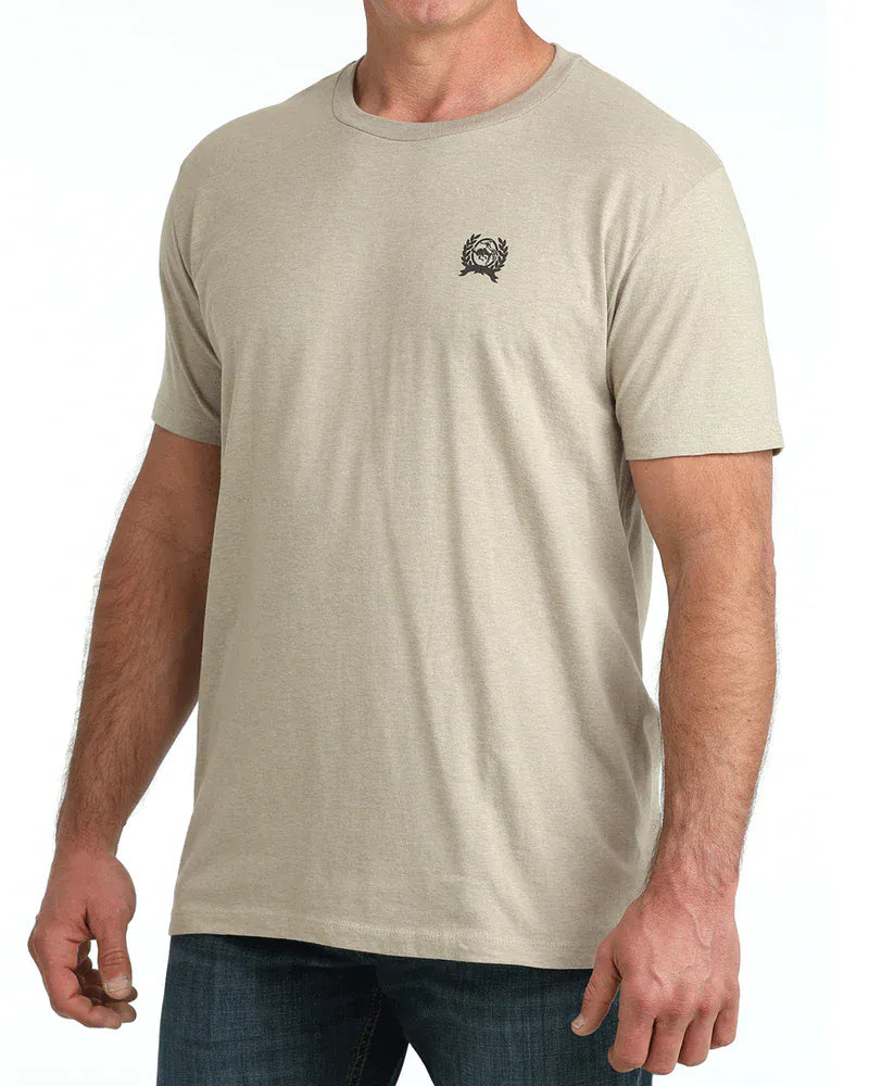 CINCH Mens - Shirt - Tee Cinch Men's Tan Graphic T-Shirt MTT1690717