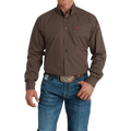 CINCH Mens - Shirt - Woven - Long Sleeve - Button Cinch Men's Geometric Print Brown Button Down Long Sleeve Western Shirt MTW1105654