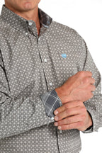 CINCH Mens - Shirt - Woven - Long Sleeve - Button Cinch Men's Medallion Print Button-Down Western Shirt MTW1105790