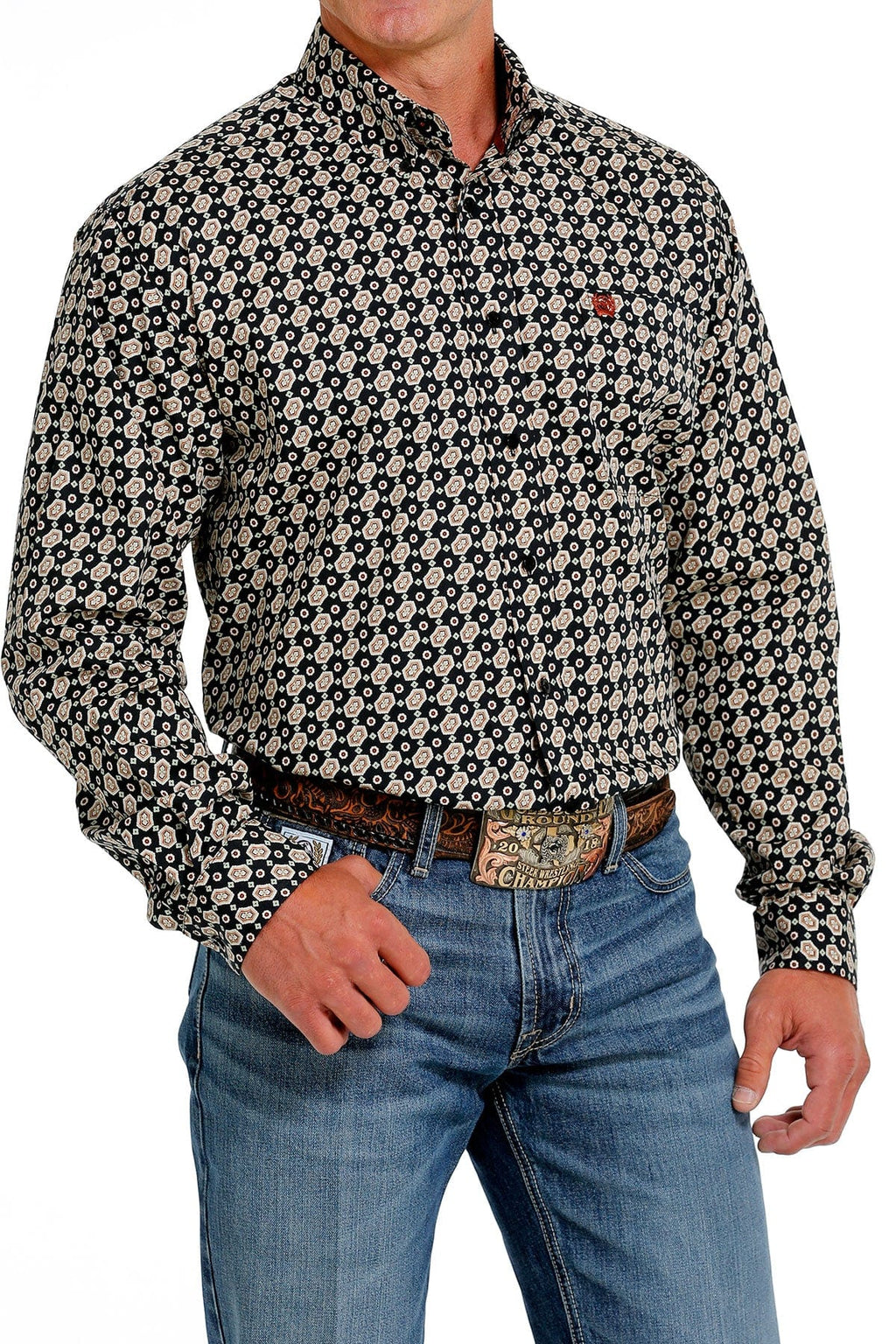 CINCH Mens - Shirt - Woven - Long Sleeve - Button MTW1105613