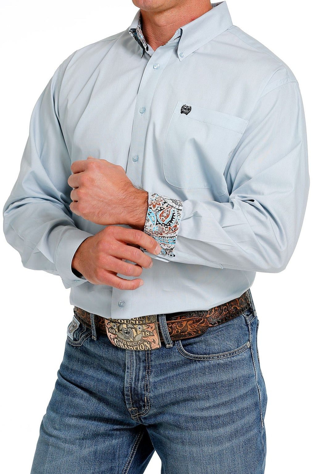 CINCH Mens - Shirt - Woven - Long Sleeve - Button MTW1105616