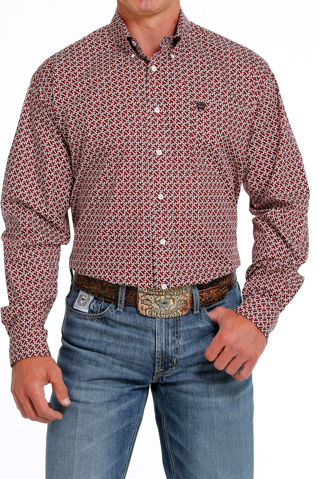 CINCH Mens - Shirt - Woven - Long Sleeve - Button MTW1105622