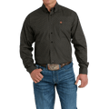 Cinch Shirts Cinch Men's Black Geometric Print Long Sleeve Button Down Western Shirt MTW1105671