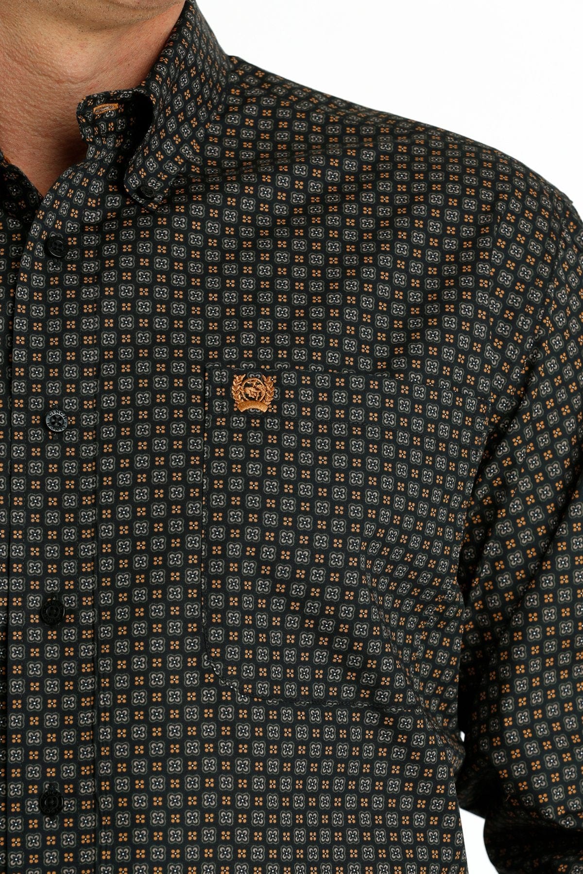 Cinch Men's Black Geometric Print Long Sleeve Button Down Western Shir Russell's Western Wear, Inc. Cinch Men's Black Geometric Print Long Sleeve Button Down Western Shir Russell's Western Wear, Inc.