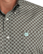 CINCH Shirts Cinch Men's Brown Print Button Down Western Shirt MTW1106064