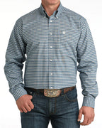 CINCH Shirts Cinch Men's Classic Blue Plaid Button Down Western Shirt MTW1106053