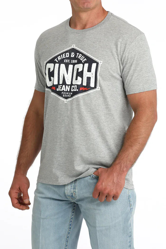 CINCH Shirts Cinch Men's Gray Graphic T-Shirt MTT1690725