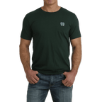 Cinch Shirts Cinch Men's Green Short Sleeve T-Shirt MTT1690606