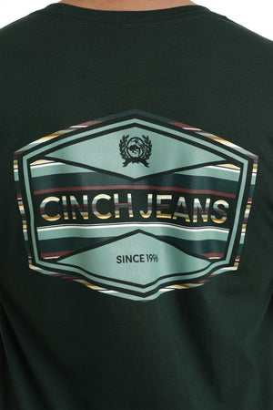 Cinch Shirts Cinch Men's Green Short Sleeve T-Shirt MTT1690606