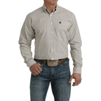 Cinch Shirts Cinch Men's Khaki Plaid Long Sleeve Button Down Western Shirt MTW1105718
