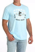 CINCH Shirts Cinch Men's Light Blue Graphic T-Shirt MTT1690722