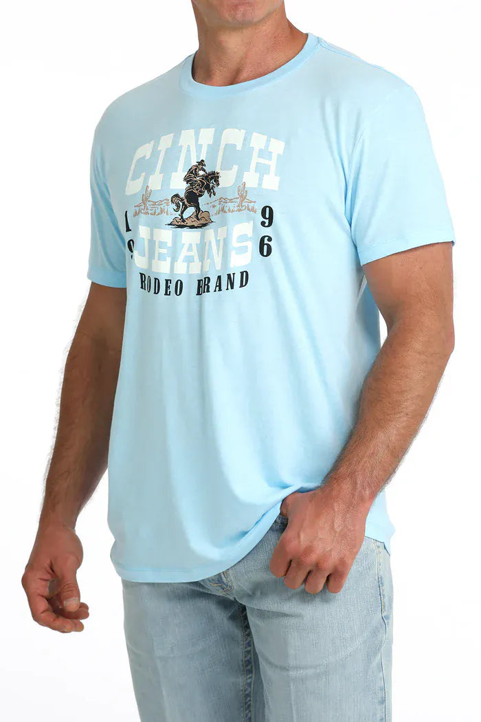 CINCH Shirts Cinch Men's Light Blue Graphic T-Shirt MTT1690722
