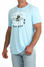 CINCH Shirts Cinch Men's Light Blue Graphic T-Shirt MTT1690722