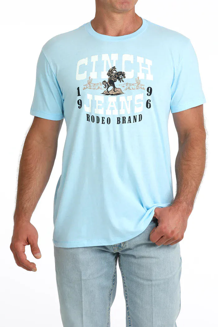 CINCH Shirts Cinch Men's Light Blue Graphic T-Shirt MTT1690722