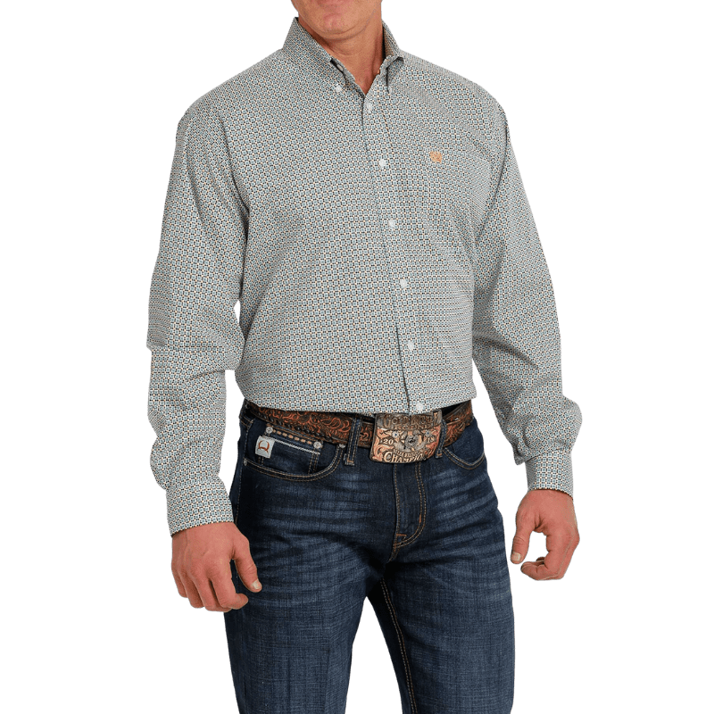 CINCH Shirts Cinch Men's Multi Stretch Button Down Long Sleeve Western Shirt MTW1105470