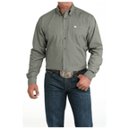 CINCH Shirts Cinch Men's Olive Green Print Long Sleeve Western Shirt MTW1105981