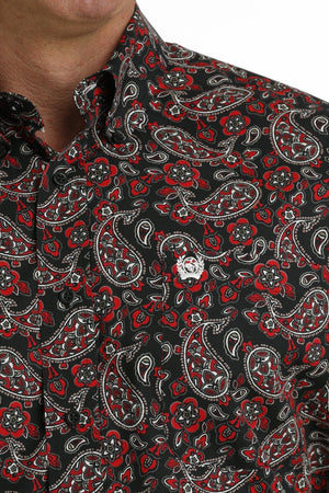 Cinch Shirts Cinch Men's Paisley Print Long Sleeve Button Down Western Shirt MTW1105723