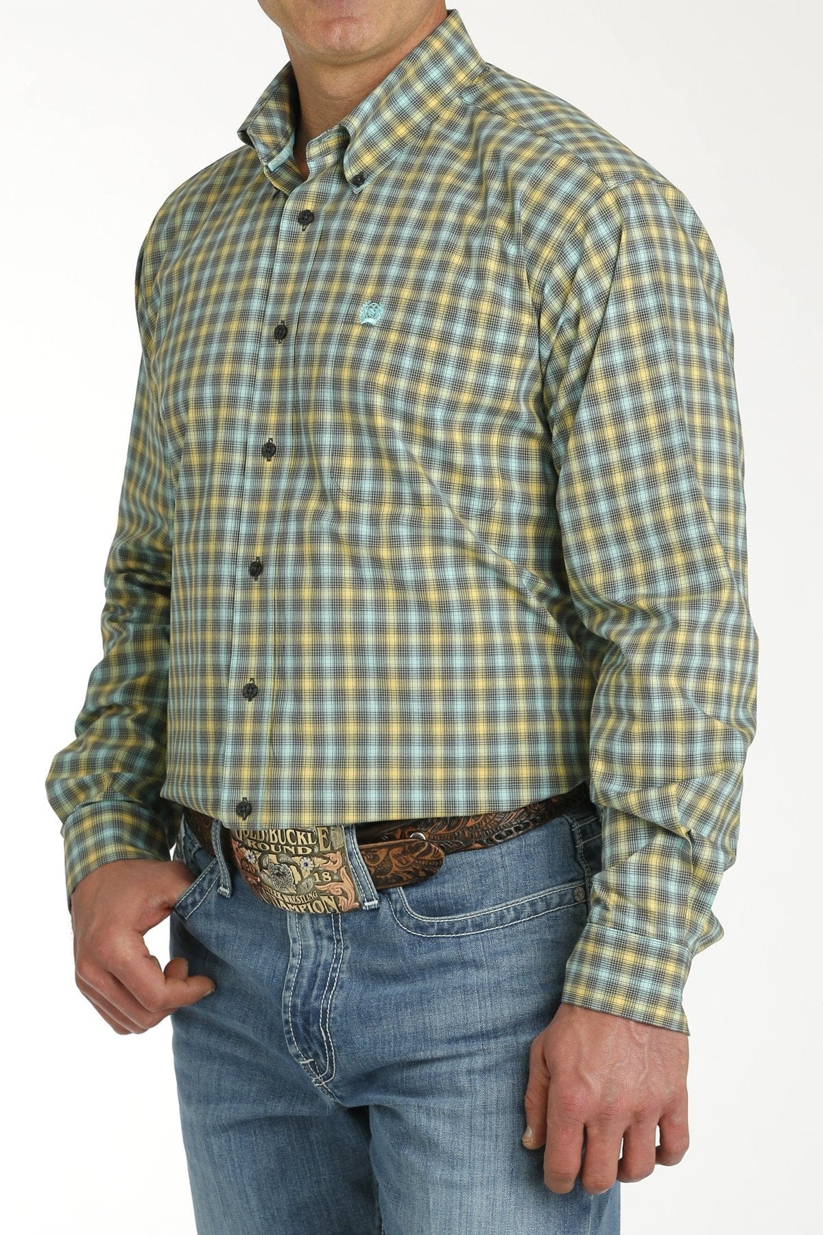 Cinch Shirts Cinch Men's Plaid Button Down Long Sleeve Western Shirt MTW1105755