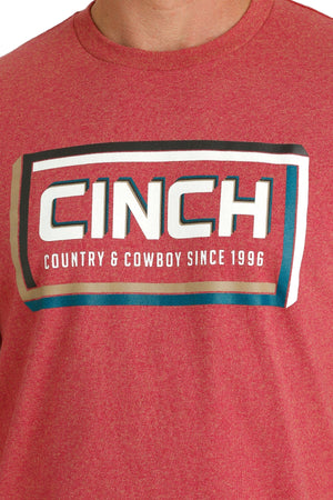 Cinch Shirts Cinch Men's Red Country & Cowboy Short Sleeve Graphic T-Shirt MTT1690592