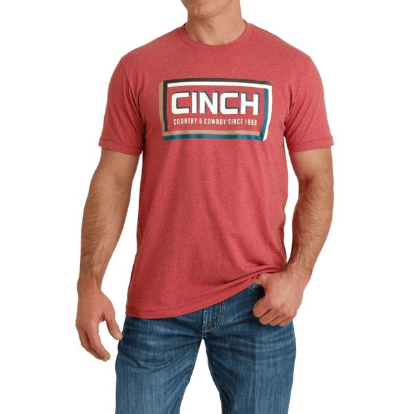 Cinch Men's Red Country & Cowboy Short Sleeve Graphic T-Shirt Cinch Men's Red Country & Cowboy Short Sleeve Graphic T-Shirt