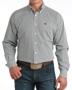 CINCH Shirts Cinch Men's White Geometric Button Down Western Shirt MTW1106050