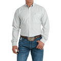 Cinch Shirts Cinch Men's White Plaid Long Sleeve Button Down Western Shirt MTW1105701
