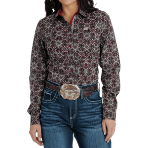 Cinch Shirts Cinch Women's Long Sleeve Button Down Western Shirt MSW9165042