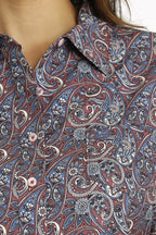 Cinch Shirts Cinch Women's Paisley Arenaflex Long Sleeve Button Down Western Shirt MSW9163024