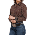 CINCH Shirts Cinch Women's Purple/Gold Long Sleeve Button Down Shirt MSW9164194