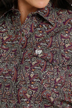 Cinch Shirts Cinch Women's Purple Long Sleeve Western Snap Shirt MSW9201045