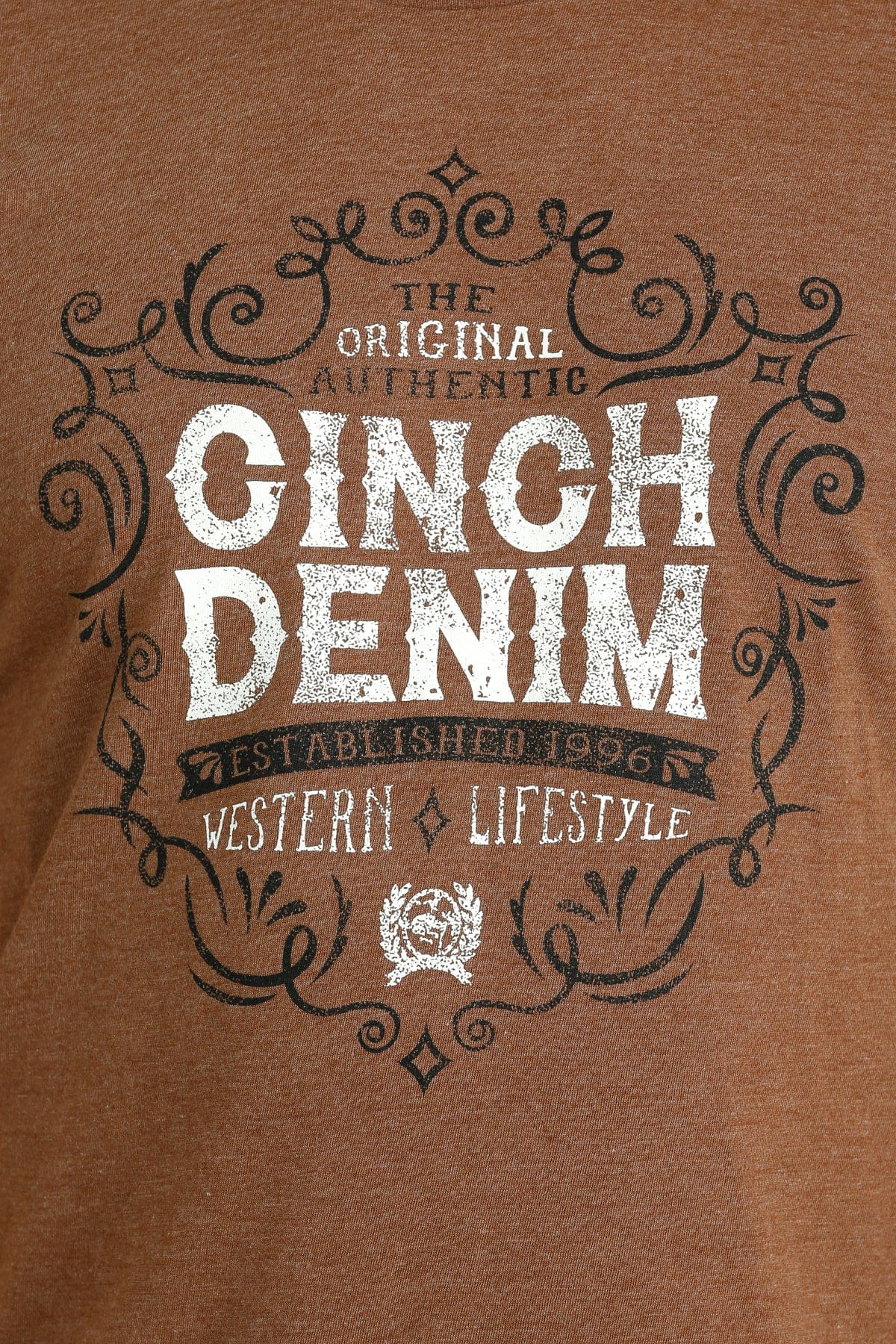 Cinch Men's Denim Copper Short Sleeve Graphic T-Shirt MTT1690595