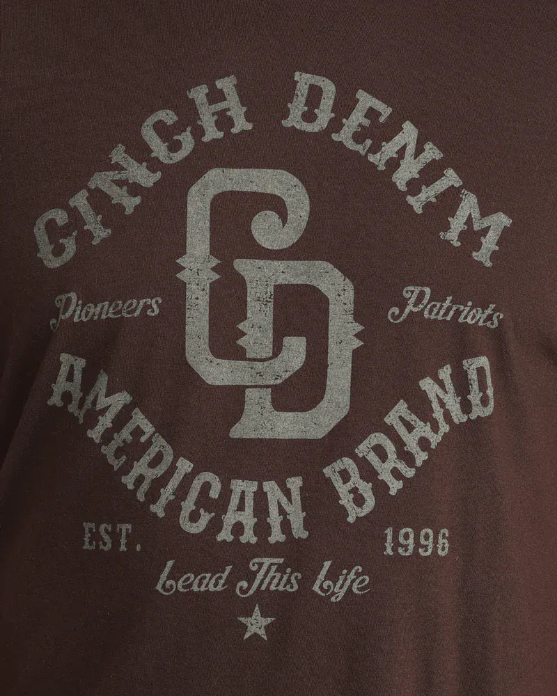 CINCH T-Shirt Cinch Men's Brown Graphic T-Shirt MTT1690716