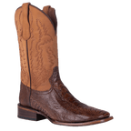 CIRCLE G BOOTS Boots Circle G Men's Brass/Yellow Ostrich Square Toe Western Boots L6059