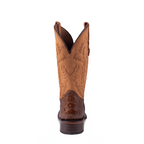 CIRCLE G BOOTS Boots Circle G Men's Brass/Yellow Ostrich Square Toe Western Boots L6059