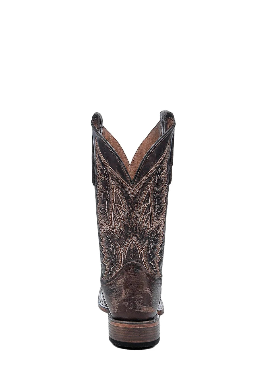 CIRCLE G BOOTS Boots Circle G Men's Chocolate Embroidery Wide Square Toe Western Boots L6296